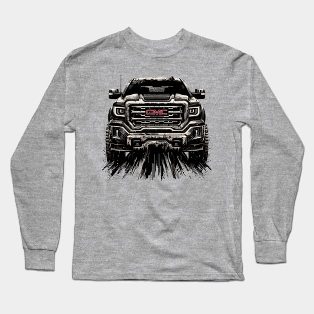 GMC Sierra Long Sleeve T-Shirt by Vehicles-Art
